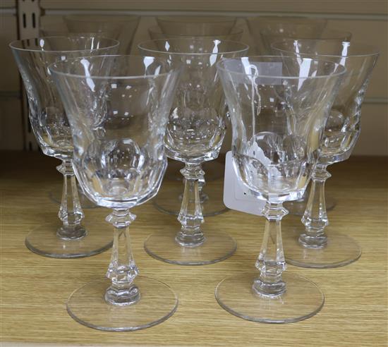 Ten Val St Lambert goblets